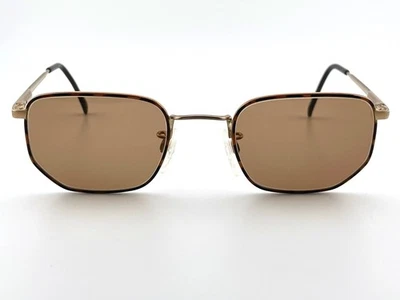 vintage GIORGIO ARMANI gold havanna brown sunglasses 1990s Italy MEDIUM - Bild 1 von 4