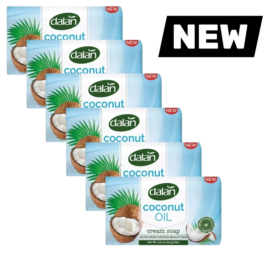 Stück Seife Handseife dalan Kokosnuss Coconut 6x 125g ( EUR 17,19/ kg) SALE