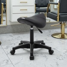 Drehstuhl Schwarz Drehhocker Sattelhocker Rollhocker Bürohocker Arbeitshocker