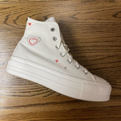 Converse Chuck Taylor All Star Lift White Pink US A09114C Womens Size 6.5 NEW