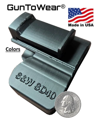 GUNTOWEAR S&W SD-40 VE, SD40, SD9 Holster In Waistband IWB Conceal Carry. USA Made