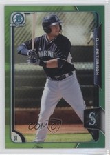 2015 Bowman Chrome Prospects Green Refractor 74/99 DJ Peterson #BCP160 7i2
