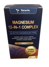 Totaria 12-in-1 Magnesium Complex 700mgSupplement with Glycinate Citrate Malate