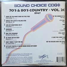 SC8567 70'S 80'S COUNTRY SUPER RARE SOUND CHOICE KARAOKE CDG LOT FL GA