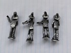 Vintage Pewter 4 Hillbilly Band  Figures   Signed EW.  Two Inch Nice — photo 2