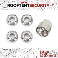 4 x M8 TentBox/Roof Tent- Anti-Theft Security Nuts Tamperproof Lock Nut Set