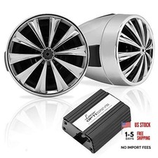 Motorcycle Waterproof Speaker Amplifier System Set of 3 Standard Packaging