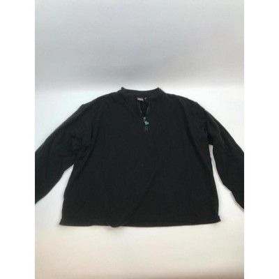 Mountain Dew Mens 1/4 Zip S/M Sweatshirt Black Mtn Dew