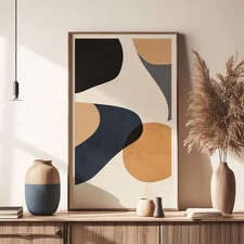 Hand Painted on Oil Painting Serenity Home Decor Abstract Wall Art Yellow