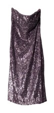 Alice + Olivia Sequin Mini Dress Purple Zip Back Cocktail Party Dress Size 0