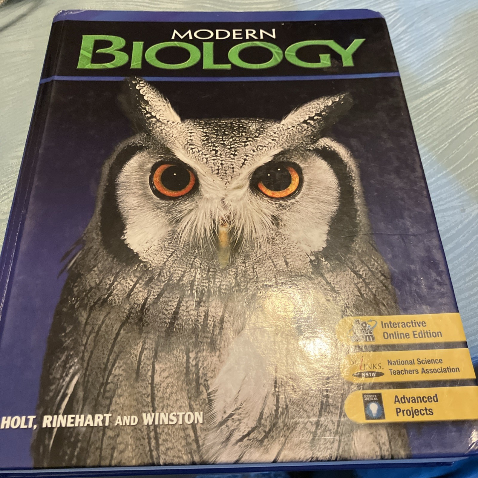 Modern Biology by Rinehart and Winston Staff Holt (Hardcover)