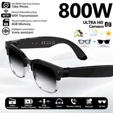 2026 World Premiere 4K HD Camera AI Smart Glasses 800W Pixel Camera 1080P Video 