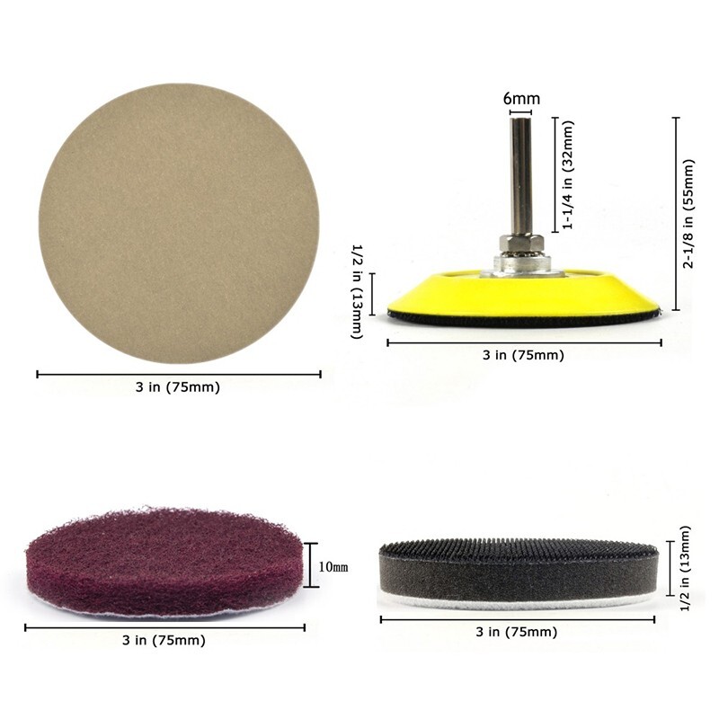 Car Headlight Lens Restoration Repair Kit Polishing Sandpaper Pads Auto