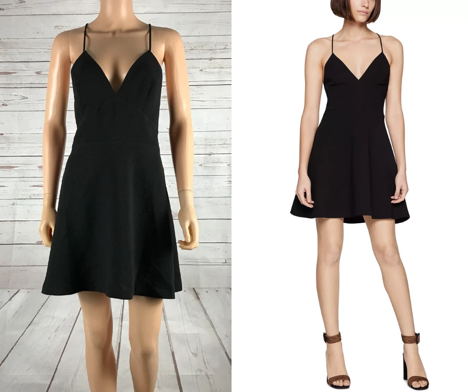 V back top skater dress