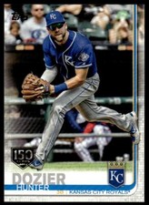 2019 Topps 690 Hunter Dozier 150th Anniversary Kansas City Royals Baseball Card
