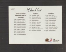 1994-95 Flair #225 unmarked hockey checklist