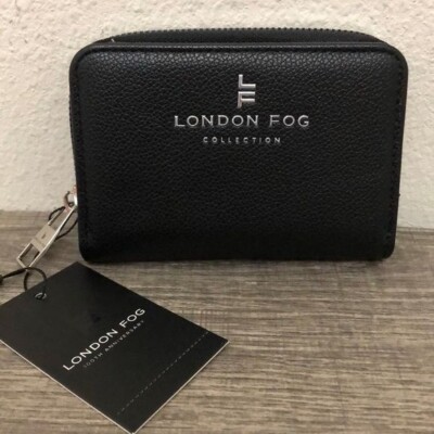 London Fog Small Zip Wallet with Front Flap