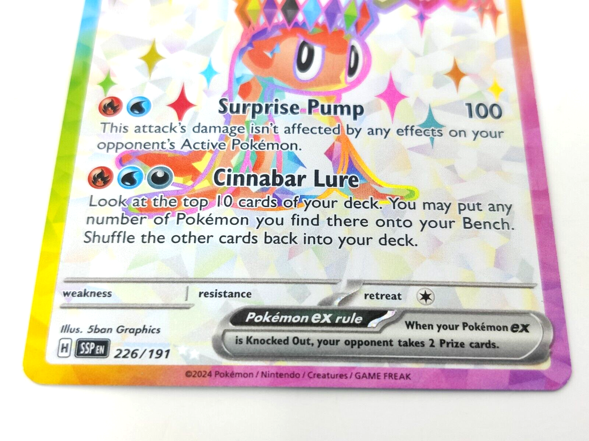 tatsugiri ex pokemon card / Mint opened  Japan Pop Mart [Fire][Water] Pokemon Scarlet & Violet Twilight