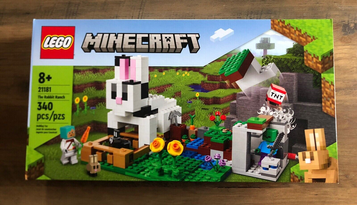まい LEGO The Rabbit Ranch MINECRAFT (21181) Building Kit 340 Pcs