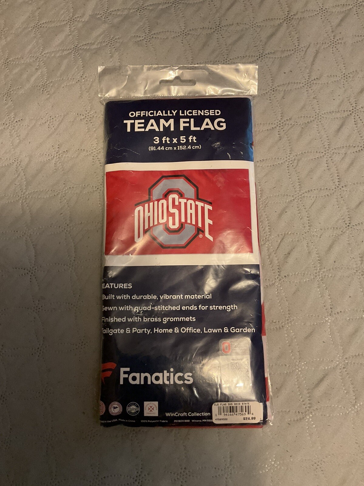 Ohio State Buckeyes Team Flag 3x5 Fanatics Wincraft Collection NCAA Football
