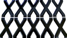 Resin / Gel Domed Black Number Plate Letter 'X' SET OF 10 numberplate letters