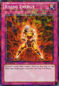 Rising Energy - BP02-EN185 - Mosaic Rare - 1st Edition x3 - Near Mint