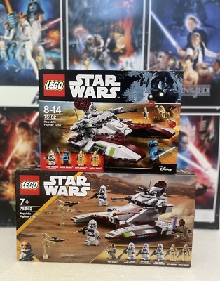 LEGO Star Wars Republic Fighter Tank 75182 and 75342 - Brand New