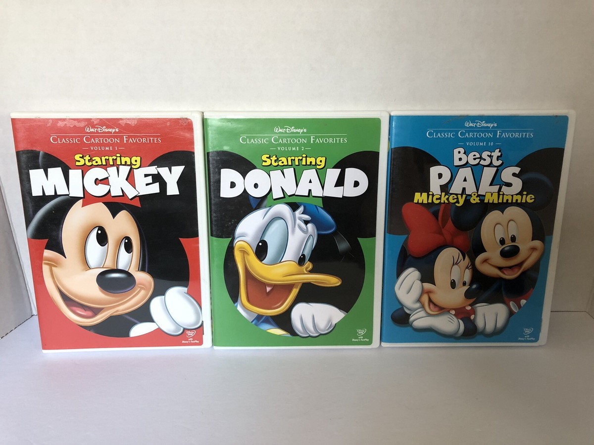 Disney Classic Cartoon Favorites Volume 1, 2, 6, 10, 11, 12