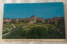 Campus Scene, Southern Methodist University, Dallas, Texas. Postcard (F2)