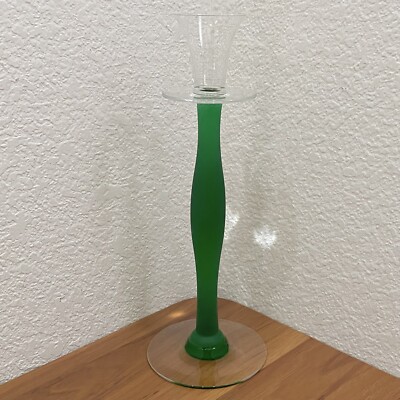 Vintage ORREFORS Sweden By Anne Nilsson Celeste Green Frosted