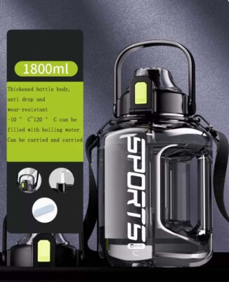 1.8L/3L Wasserflasche Cup Large Jumbo Sport Training Camping Gym Drink Wandern-*