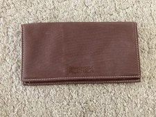 Kenneth Cole Reaction Brown Checkbook Cover Excellent Condition! CW-4