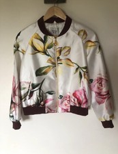 Weill Silky Floral Bomber Jacket 12 Rrp€500