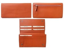PORTAFOGLIO GIORGIO FEDON ARANCIONE IN PELLE DA DONNA-