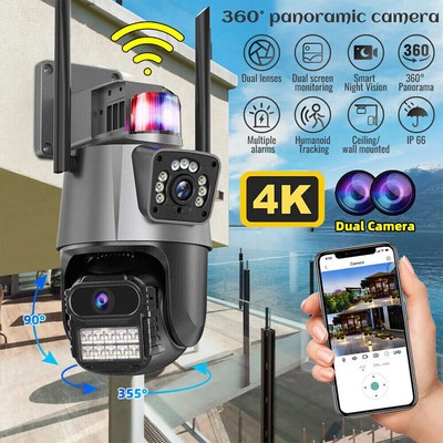 8MP 4K HD FUNK WLAN WIFI IP NETZWERK Outdoor AUßEN CAMERA ÜBERWACHUNGSKAMERA PTZ