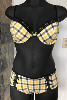 flannel bra and panty set