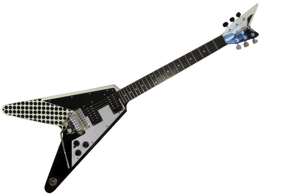 DEAN Electric Guitar Michael Schenker Retro Flying V Black from Japan