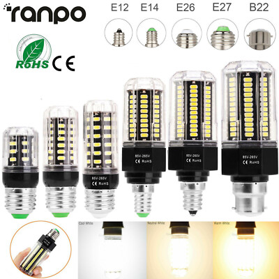 LED Mais Glühbirne E27 E14 B22 5W-15W 220V Super helles Licht Hochwertige Lampe