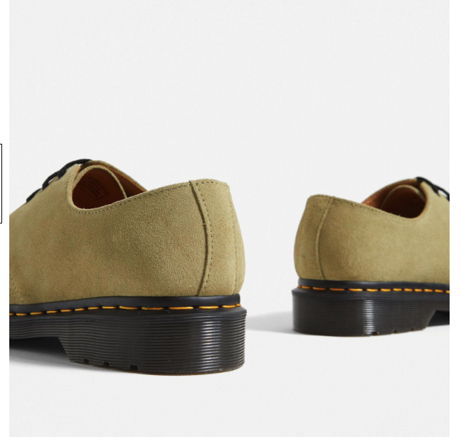 DR. MARTENS 1461 PALE OLIVE SUDED OXFORD /DERBY MSRP$170 STYLISH & COMFY DR. MARTENS 1461 PALE OLIVE SUDED OXFORD /DERBY MSRP$170  main image 3