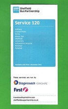 Travel S. Yorks Timetable - 120: Halfway Fulwood - Stagecoach & First - Nov 2015