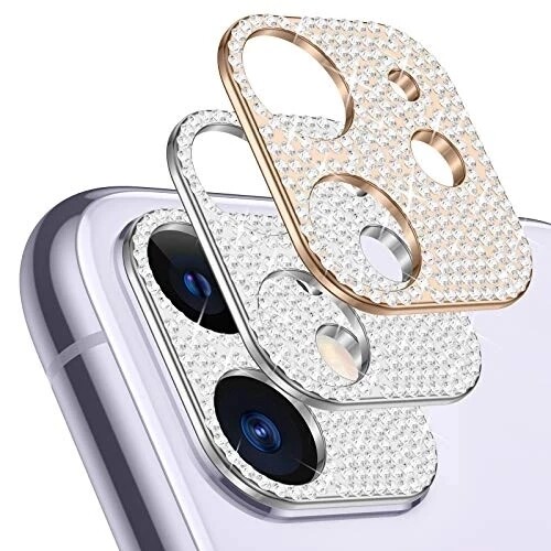 For iPhone 16 15 14 12 13 Bling Diamond Camera Lens Protector Glitter Case Cover - Bild 5 von 17