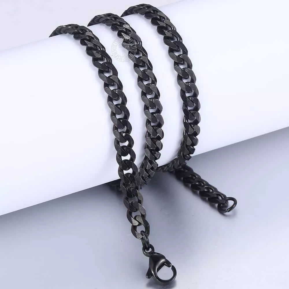 Black stainless steel on sale jewelry
