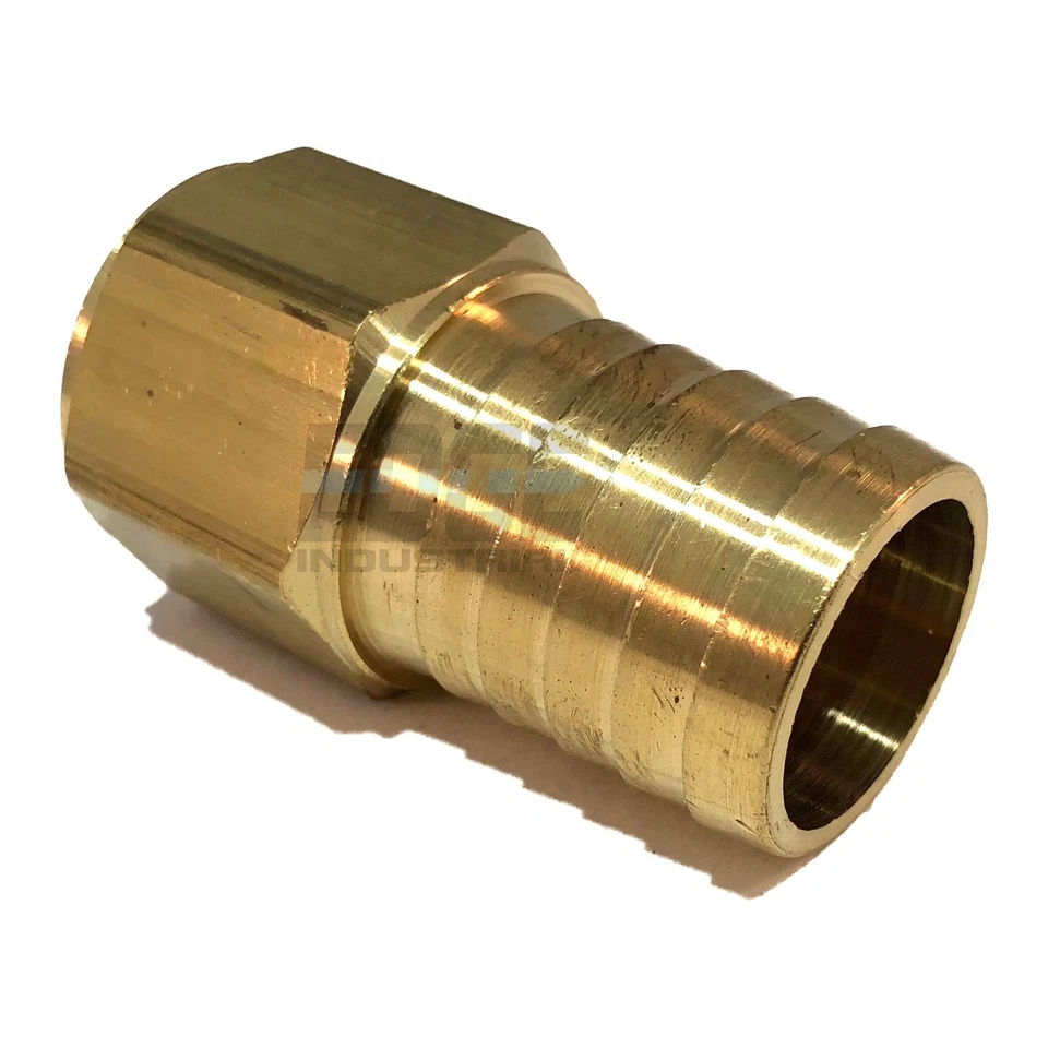(Paquete de 10) 1" MANGUERA BARB X 3/4" HEMBRA NPT Latón Tubería Montaje NPT WOG Combustible Aire Foto 3 de 4