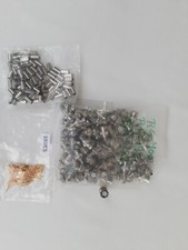 100 pack BNC Male Crimp Coax Connector for RG-400,RG-142,RG-223 cable