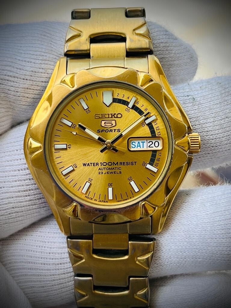 【激安通販 オンラインショップ】 Vintage Watch Gents 7S36-00M0 Jewels 23 100m Sports 5 Seiko その他