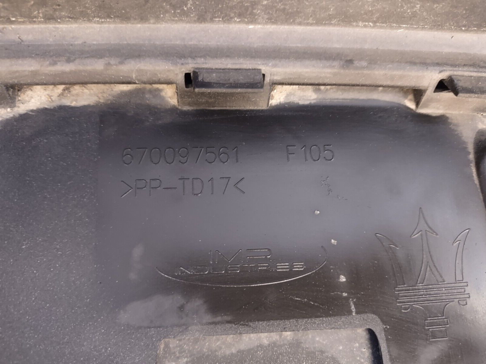 2014 15 16 17 18 19 MASERATI GHIBLI REAR BUMPER COVER ASSEMBLY OEM USED *B9744