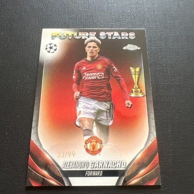 Alejandro Garnacho 2023-24 Topps Chrome UEFA Team Color Match #/99 