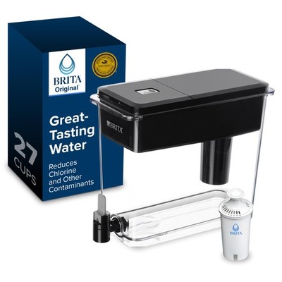 Brita UltraMax Large Water Dispenser with Standard 27 Cup - Dispenser, Black