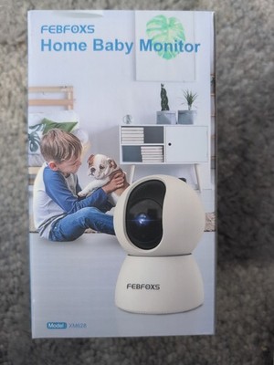 Febfoxs Home Baby Monitor Model XM628 Day/Night View Pan/tilt 2 Way Audio SD New