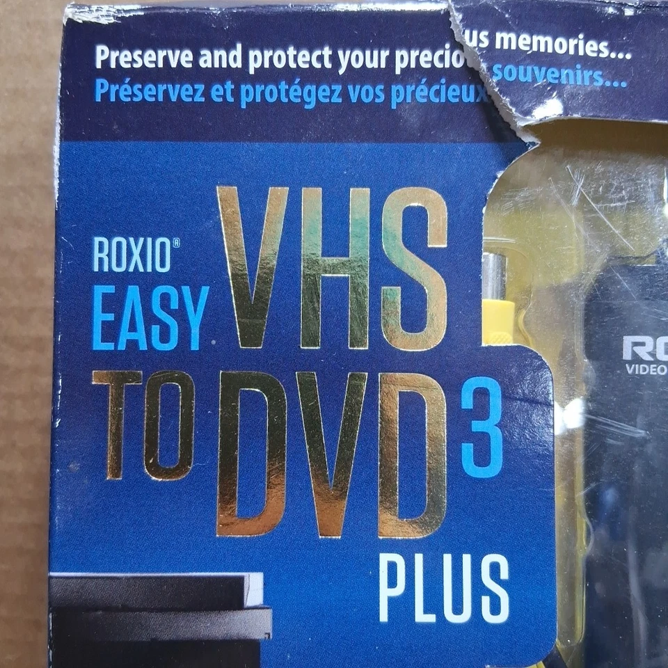 Roxio Easy VHS to DVD 3 Plus Converter New Sealed Damaged Box - Image 2 of 4